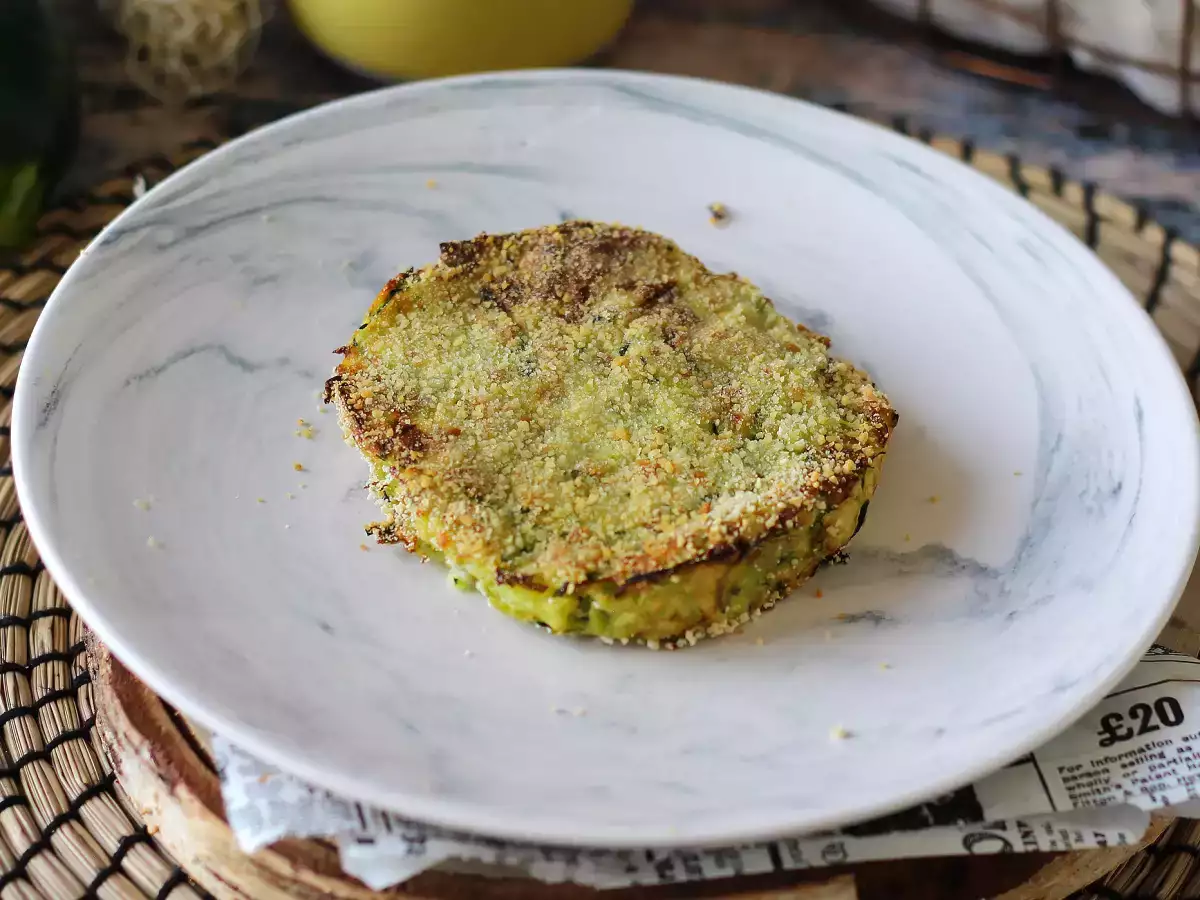 Recette Steak de courgette et pommes de terre au air fryer!