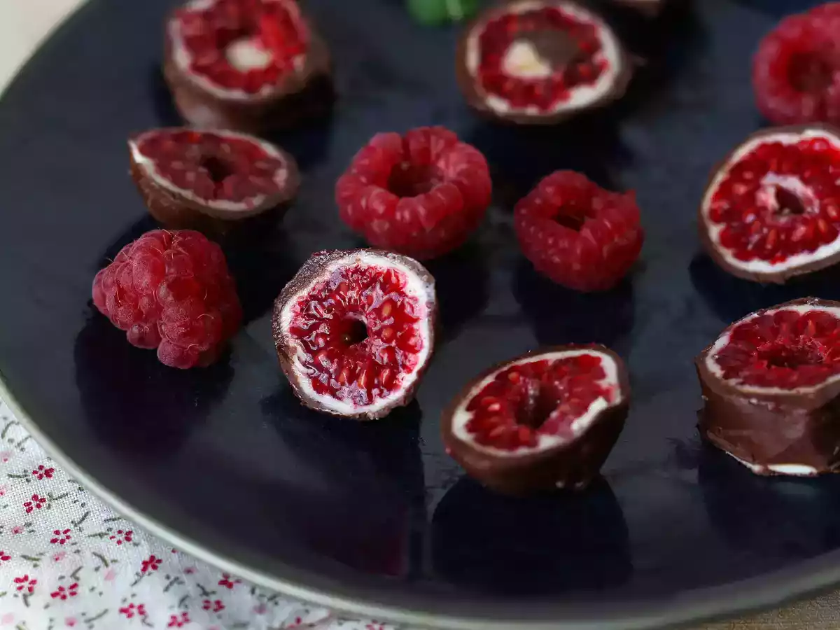 Recette Comment faire des franui maison? ces framboises au chocolat super tendance!