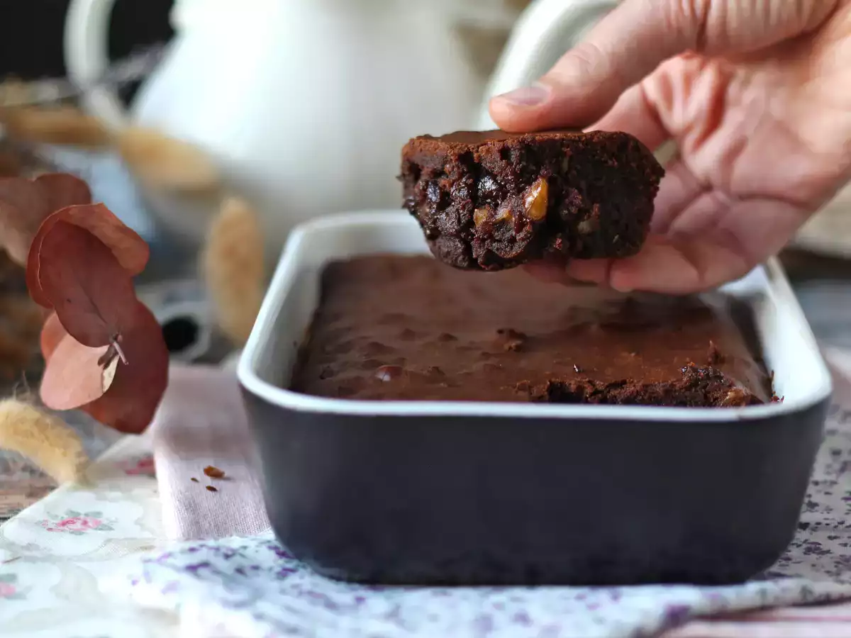 Recette Brownie au chocolat et noix au air fryer