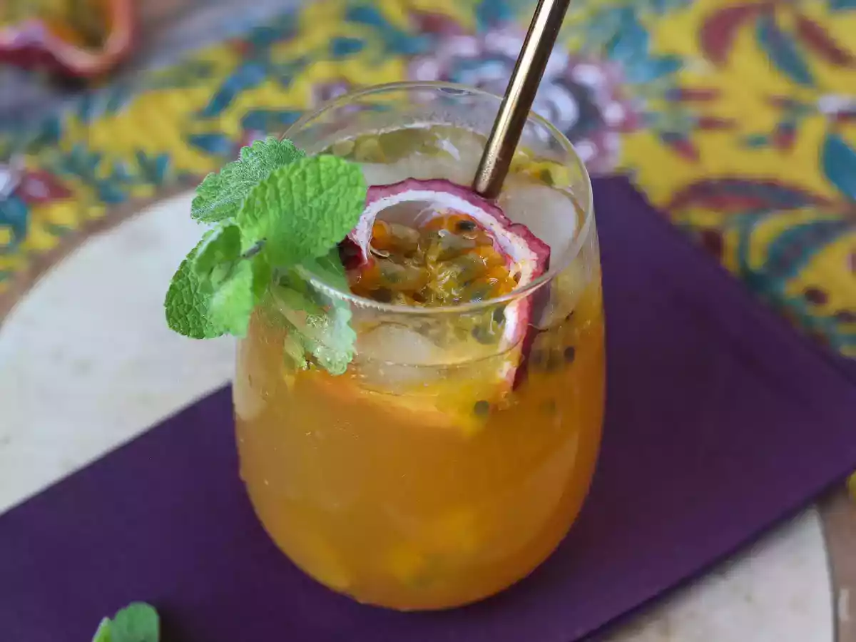 Recette Thé glacé au fruit de la passion, la boisson parfaite pour l'été!