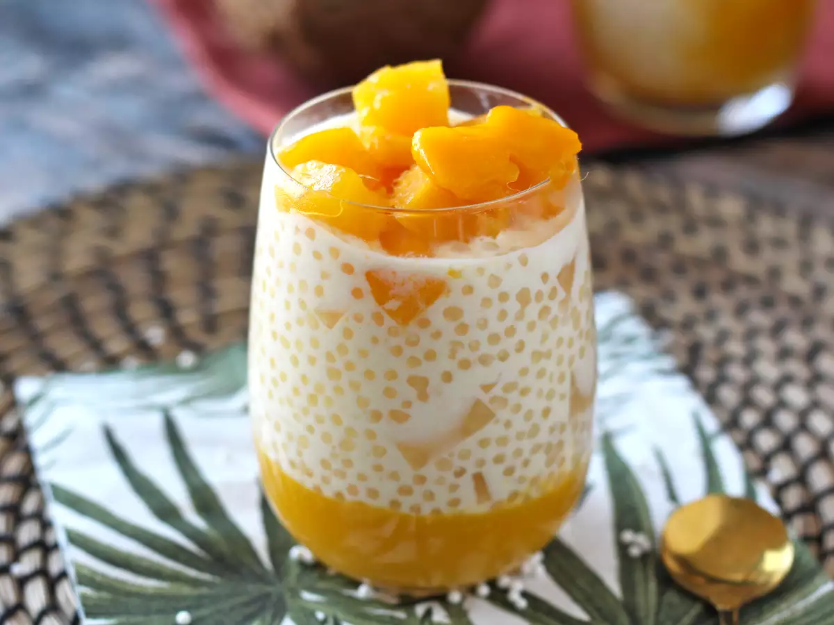 Recette Sago à la mangue : le dessert asiatique simple, crémeux et rafraîchissant