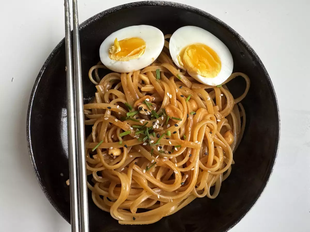 Recette Pâtes et leur sauce sucrée salée et épicée, une explosion de saveur!
