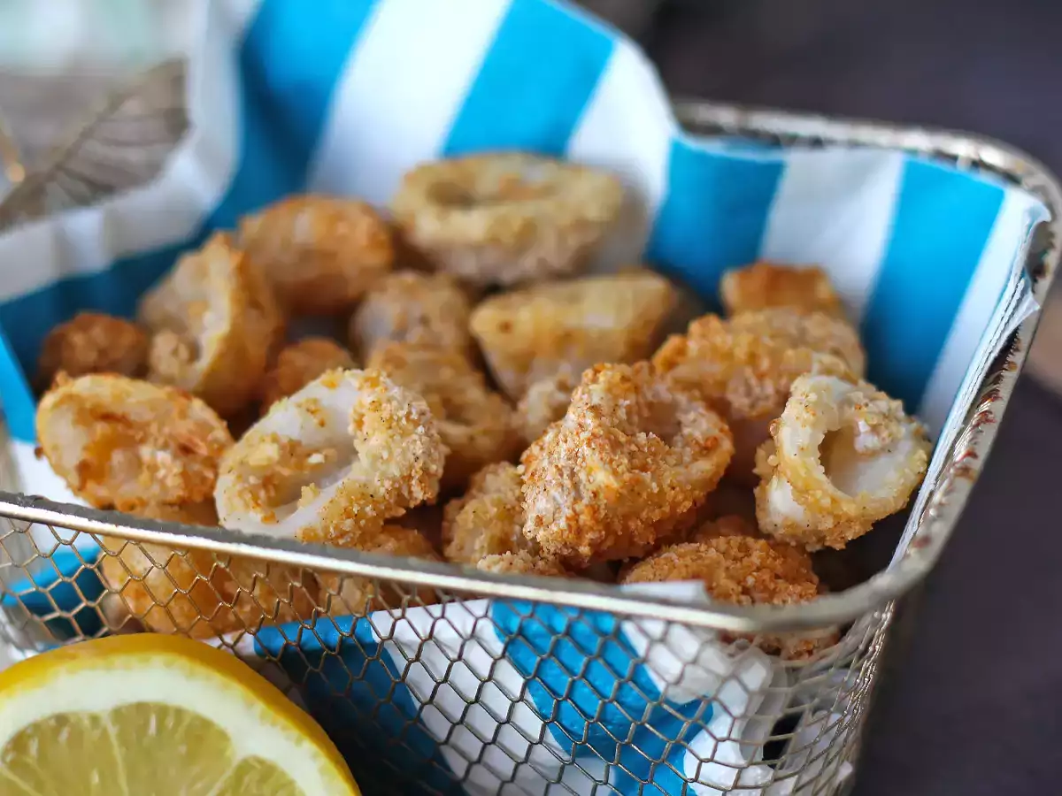 Recette Anneaux de calamars au air fryer : croustillants, dorés et faciles à faire