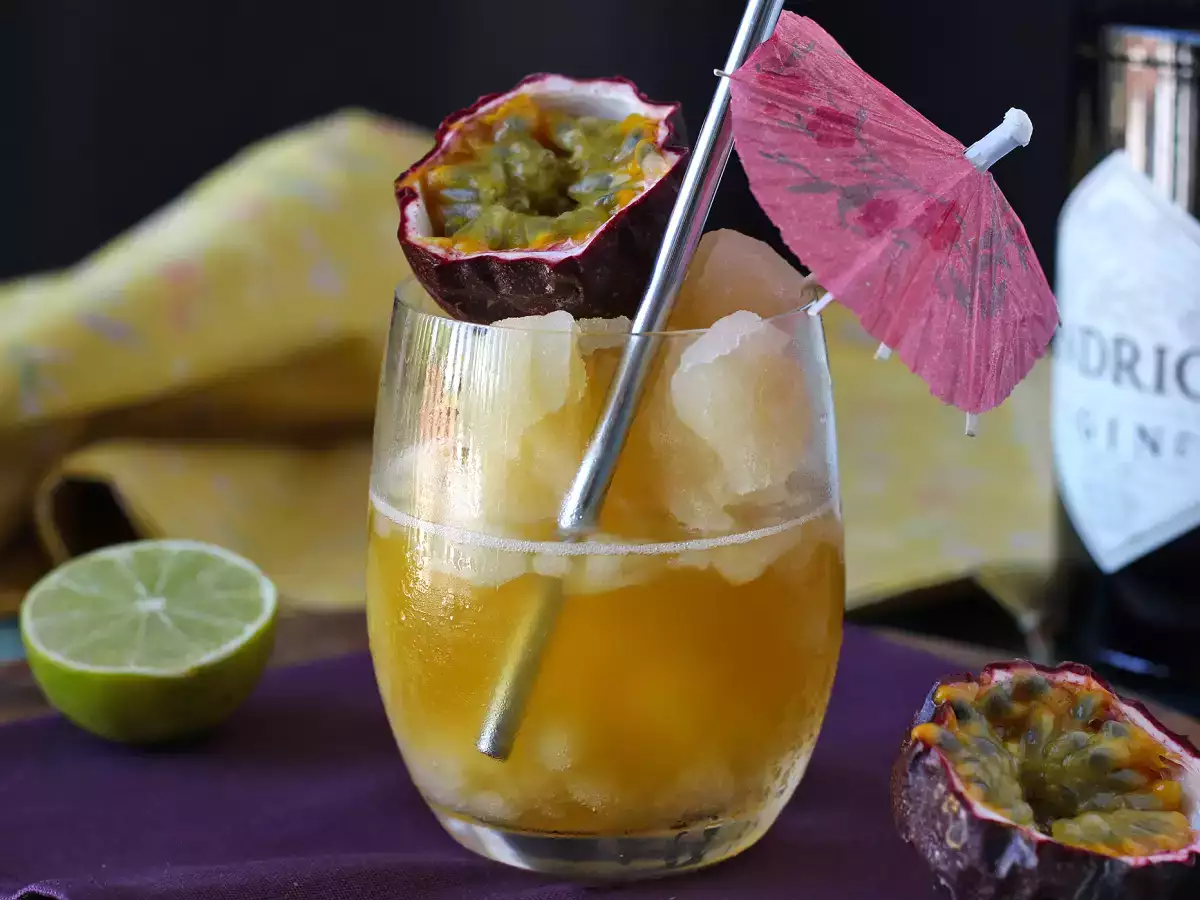 Recette Cocktail granité gin et fruit de la passion, la boisson fraiche de l'été!