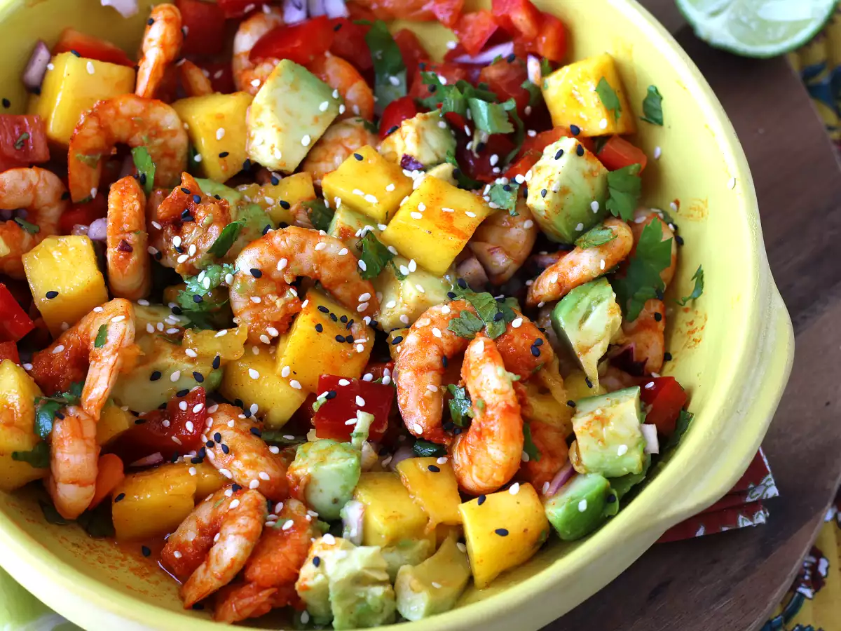 Recette Salade crevettes mangue : fraîche, exotique et parfaite pour l’été