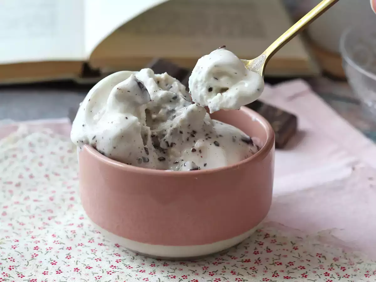 Recette Glace façon stracciatella avec le ninja creami
