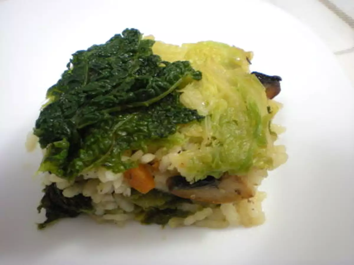 Recette Riz au chou & champignons