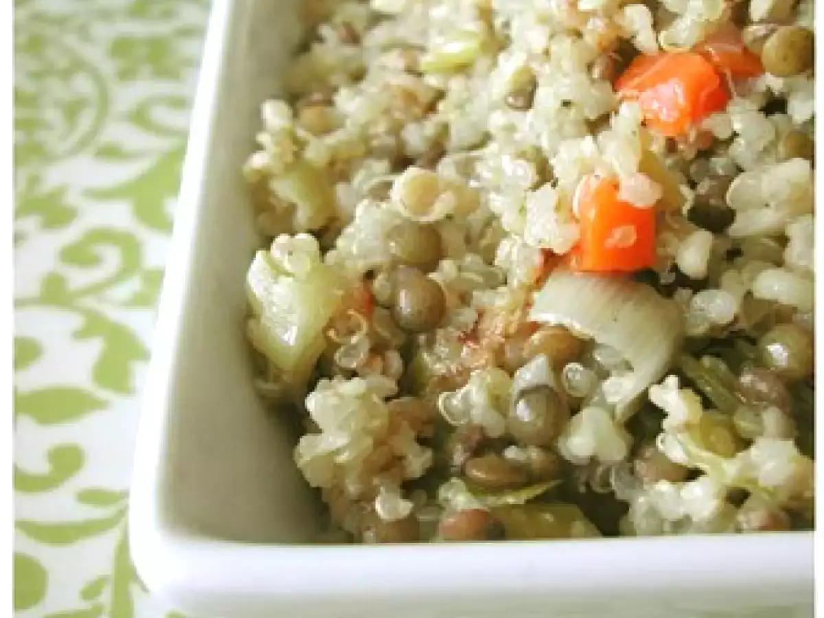 Recette Couscous de boulgour, quinoa et lentilles vertes!
