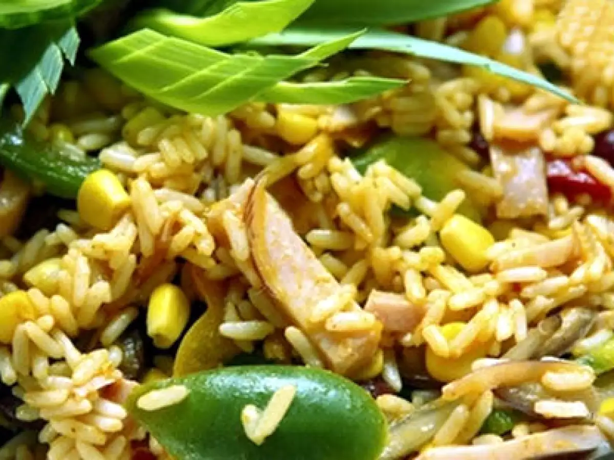 Recette Salade de riz et de maïs sans gluten