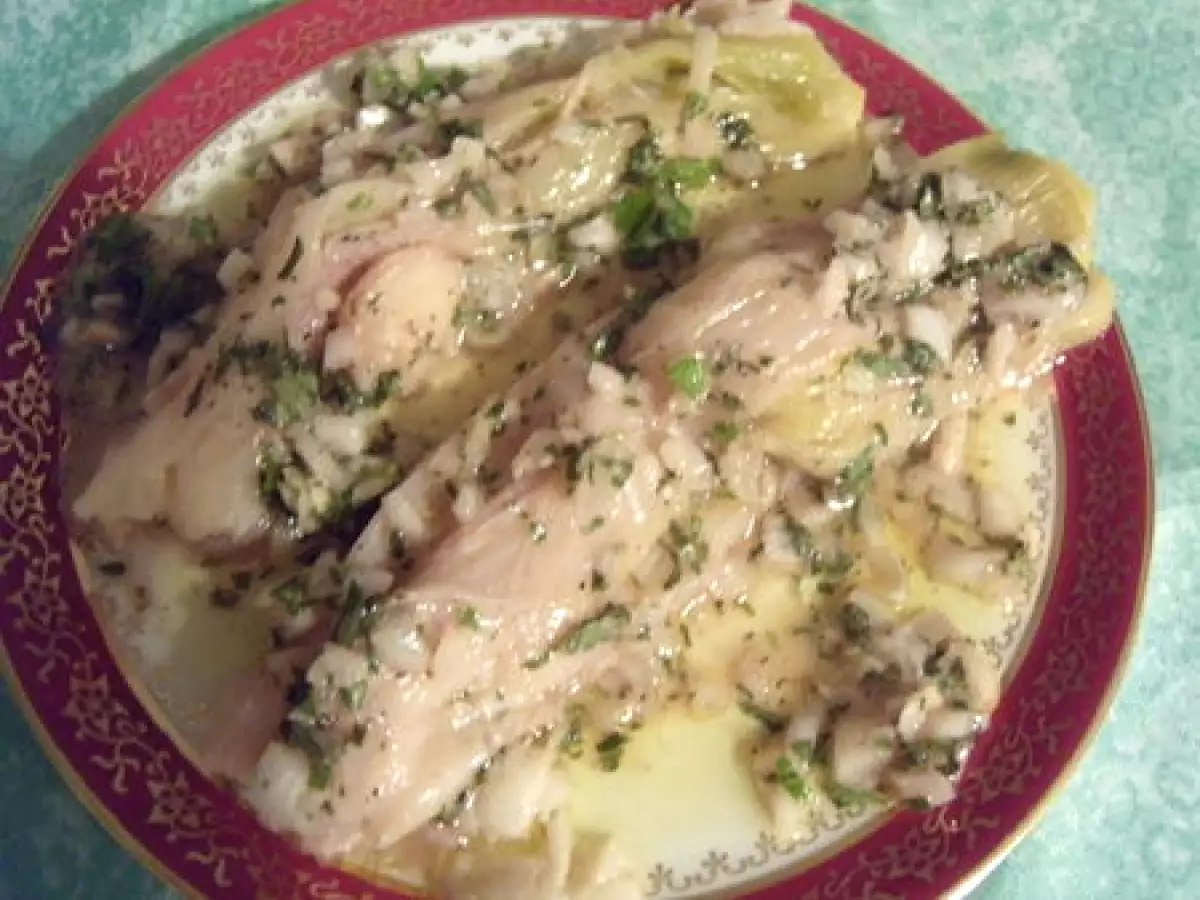 Recette Blancs de poireaux et leur vinaigrette relevée