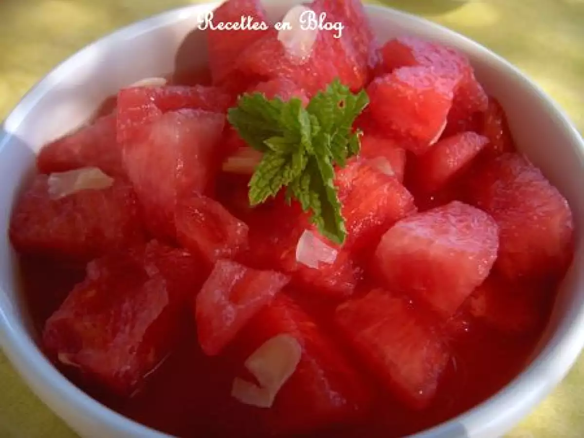 Recette Pasteque au the vert