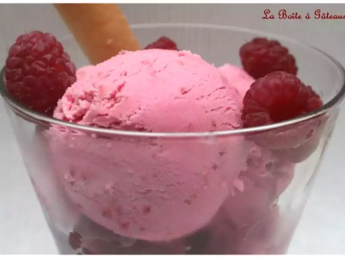 Recette Glace à la framboise