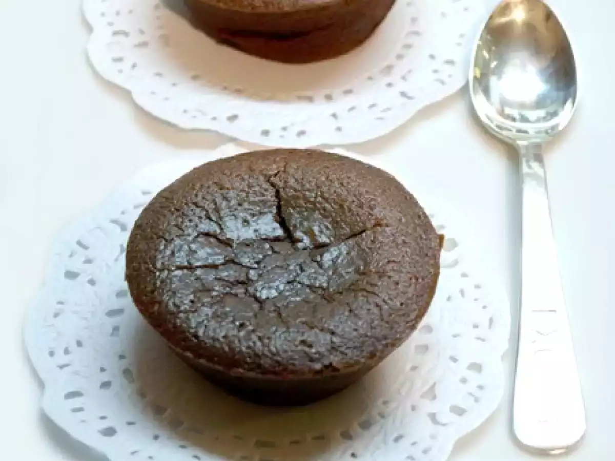 Recette Coulant au chocolat et aux noisettes, sans beurre ou le gâteau de la danseuse