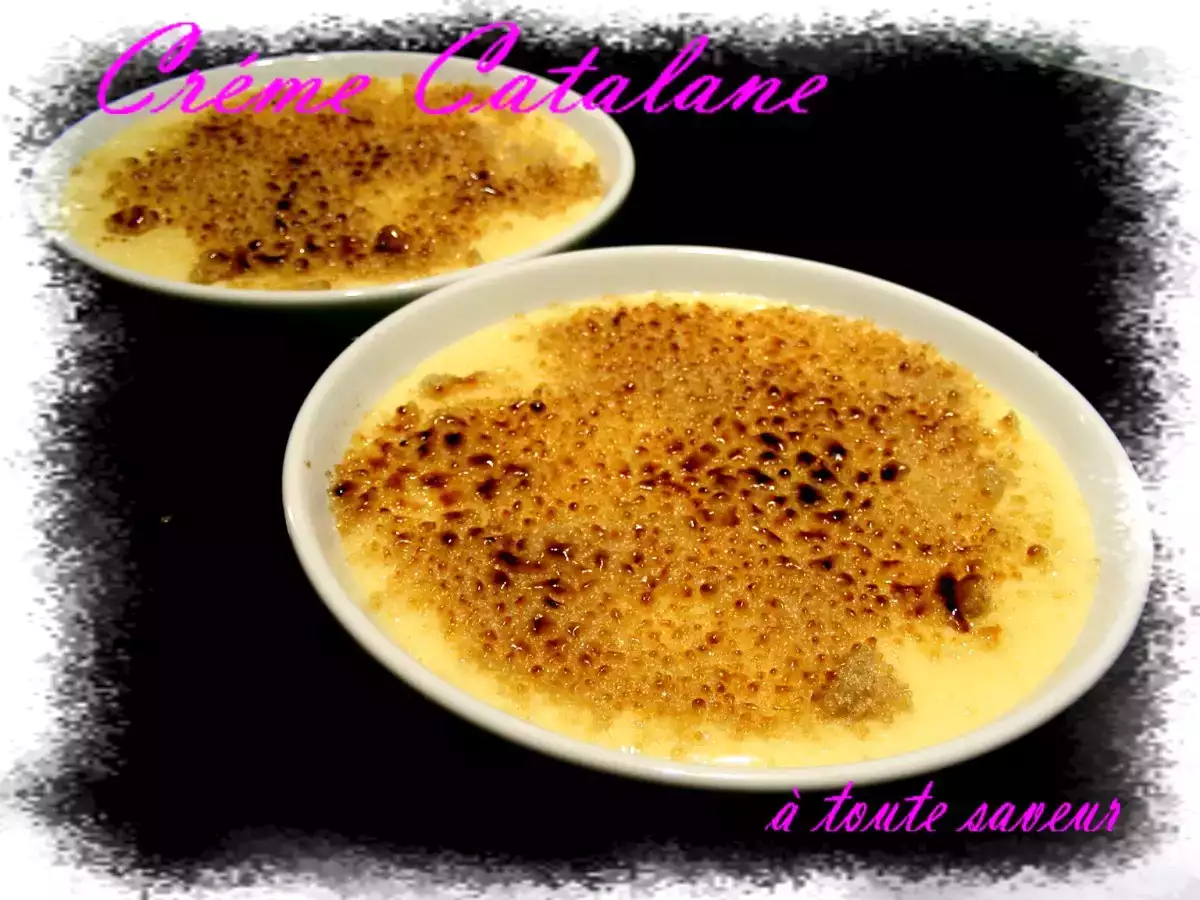 Recette Crème catalane avec et sans thermomix