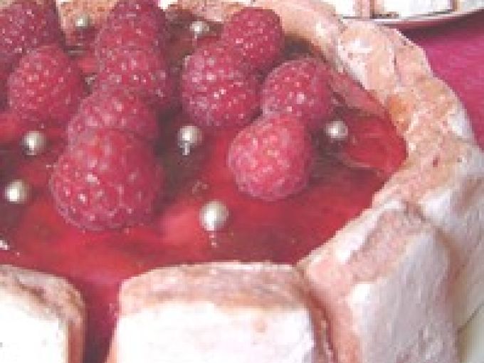Recette Gâteau d'anniversaire glacé aux biscuits roses de Champagne