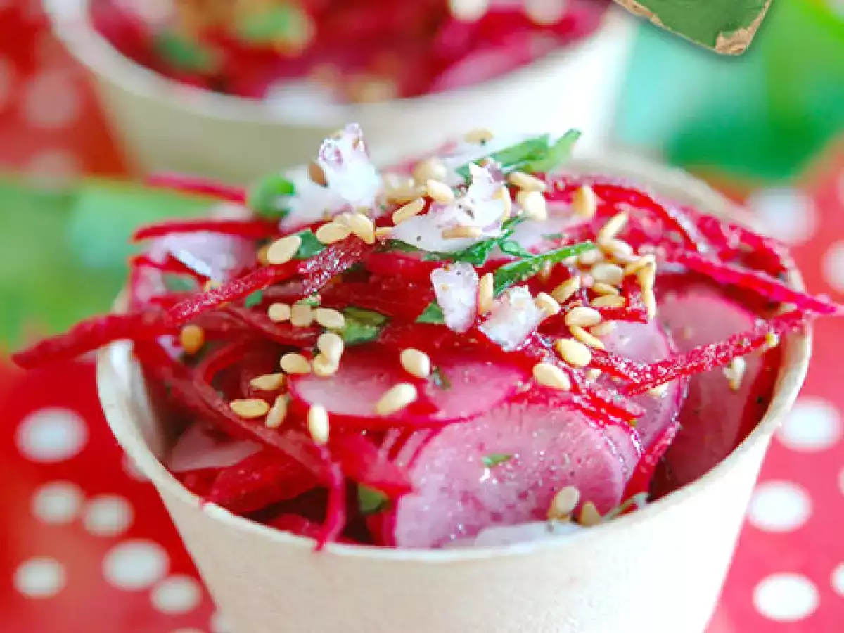 Recette Salade de radis roses