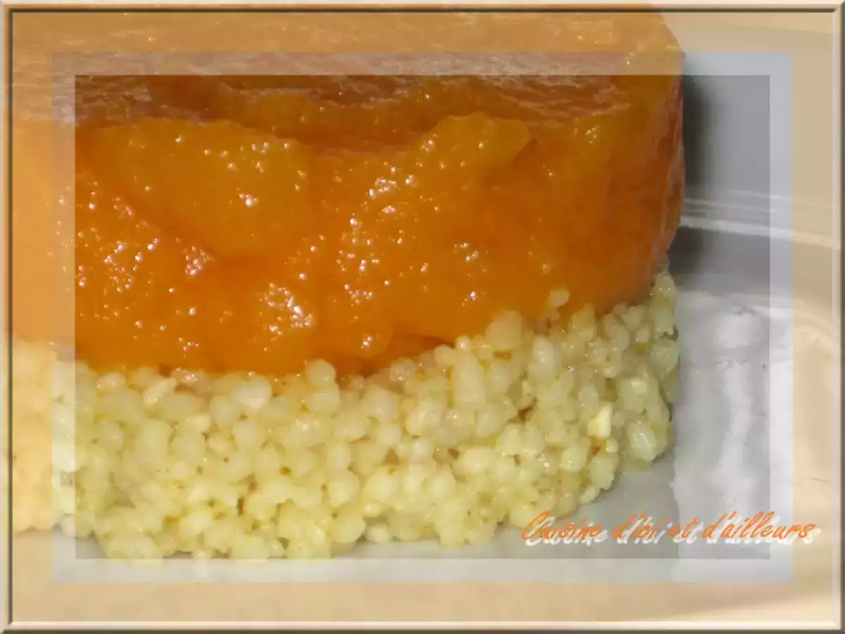 Recette Timbales de semoule aux saveurs orientales
