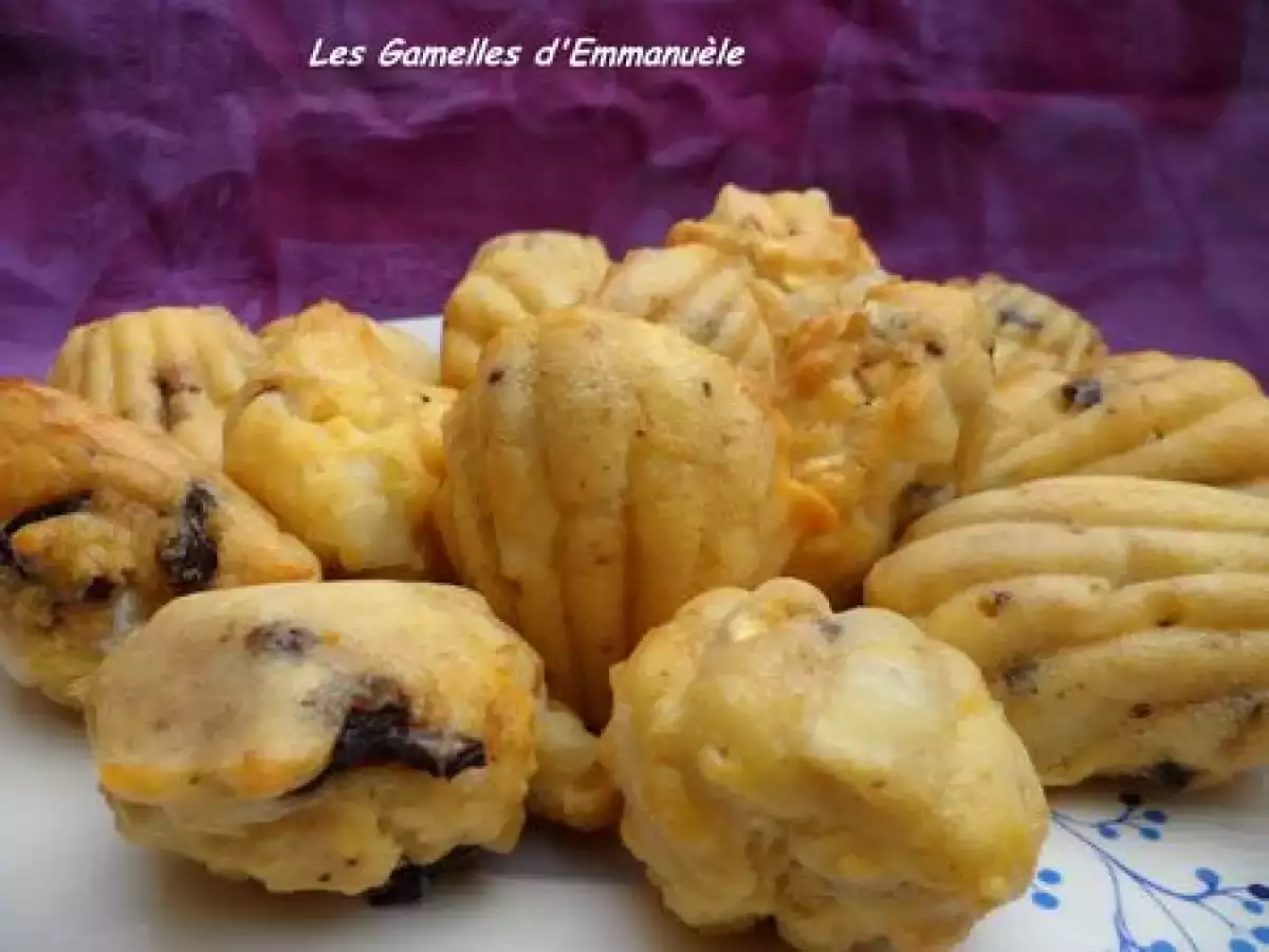 Recette Madeleines au chèvre et aux olives