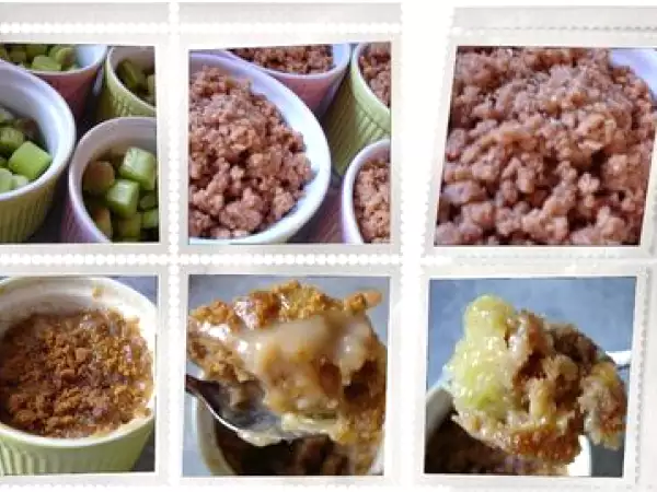 Recette Gratin rhubarbe-spéculoos....absolument terrifiant!