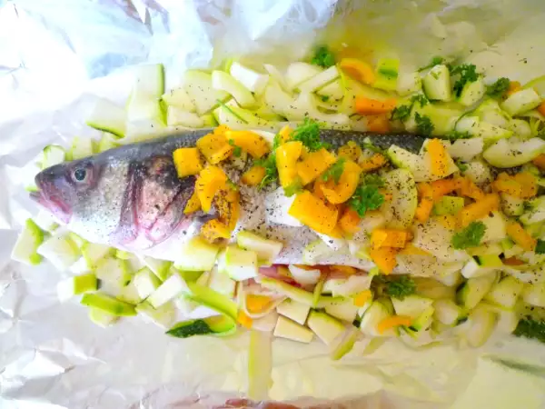 Recette Bar en papillote
