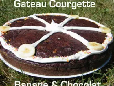 Recette gateau ultra léger: chocolat, courgette & banane