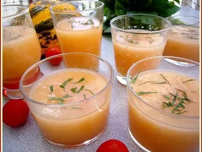 Recette Soupe de melon et de tomates cerises