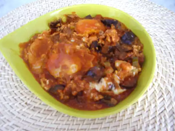 Recette ejjet baba ou ojja aux aubergines