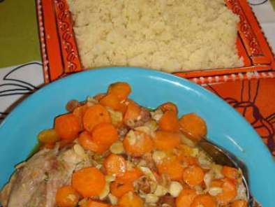 Recette Tajine poulet carottes