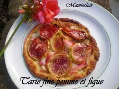 Recette Tarte fine pomme figue