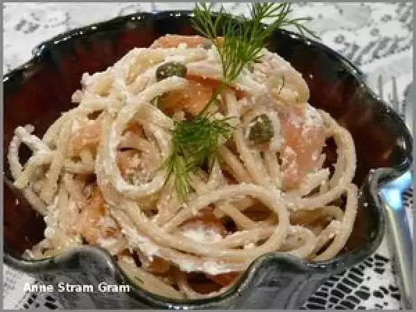 Recette Spaghetti au saumon fumé et à la ricotta