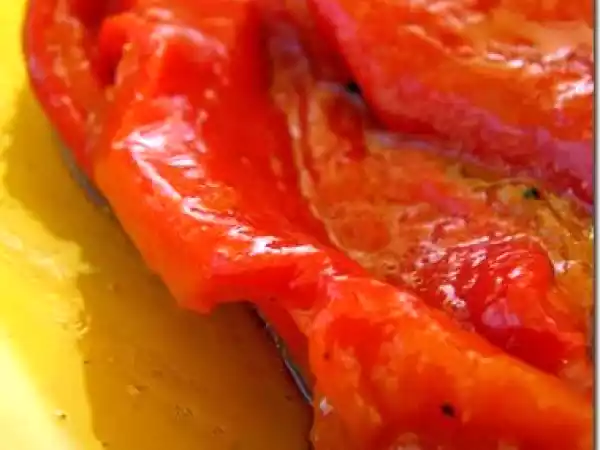 Recette Poivrons confits ... mais ... vraiment confits !