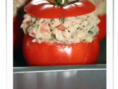 Recette Tomates farcies au thon & pomme de terre