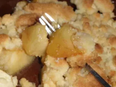 Recette Crumble de pommes au caramel au beurre sale