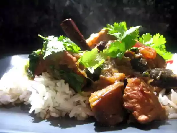 Recette Extraordinaire pot au feu de porc et aubergines à l'orientale