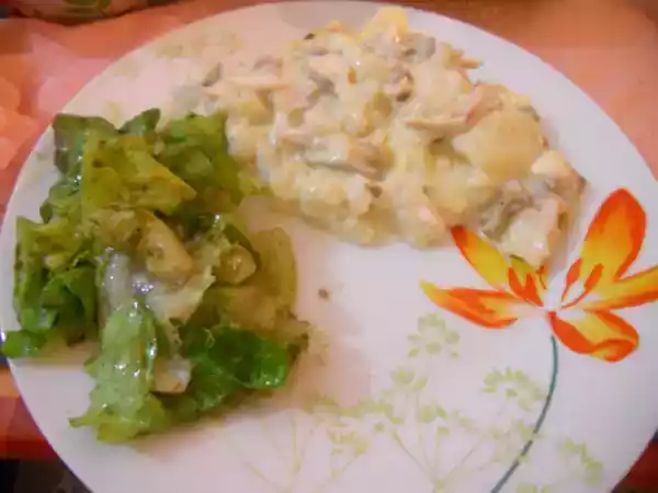 Recette Gratin, pommes de terre, pleurotes et jambon