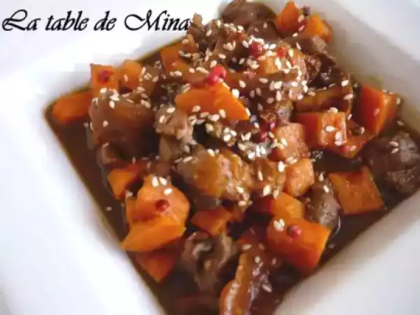 Recette Wok de colvert aux girolles et patates douces