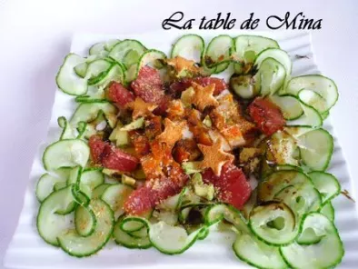 Recette Salade de haddock, avocat et concombre