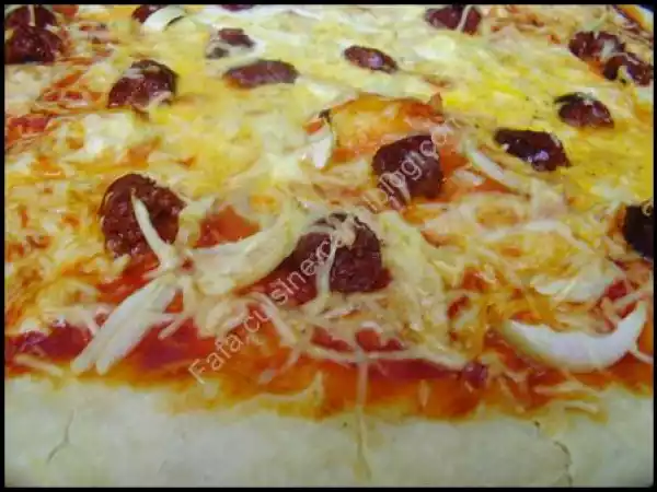 Recette Pizza aux merguez