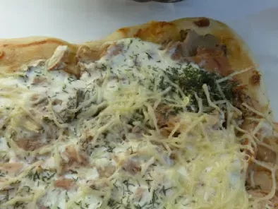 Recette Pizza champignons et thon