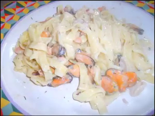 Recette Pâtes aux fruits de mer