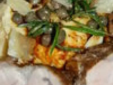 Recette Filet mignon de porc mariné aux câpres, polenta à l'huile de truffe