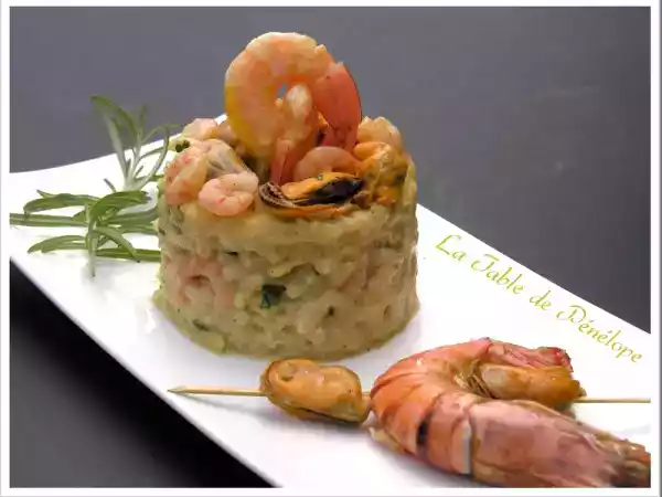 Recette Risotto safrané aux moules et aux crevettes