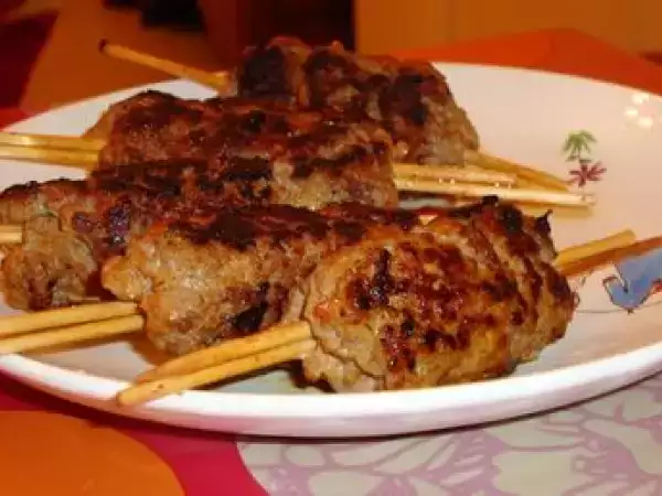 Recette Brochettes de veau au paprika (recette pp)
