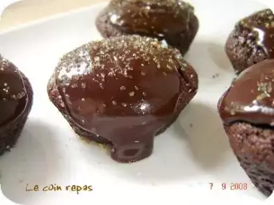 Recette Muffins au chocolat et son glaçage fondant