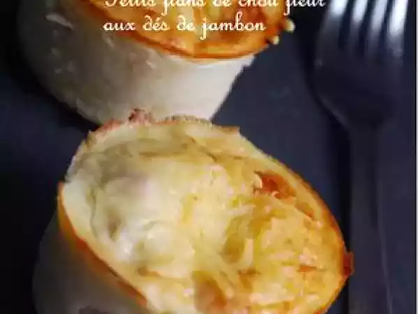 Recette Petits flans de chou fleur aux dés de jambon et sauce hollandaise