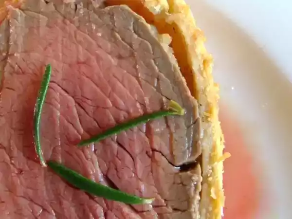 Recette Filet de boeuf en croûte de parmesan