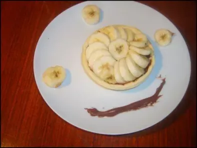 Recette Tartelette banane / nutella