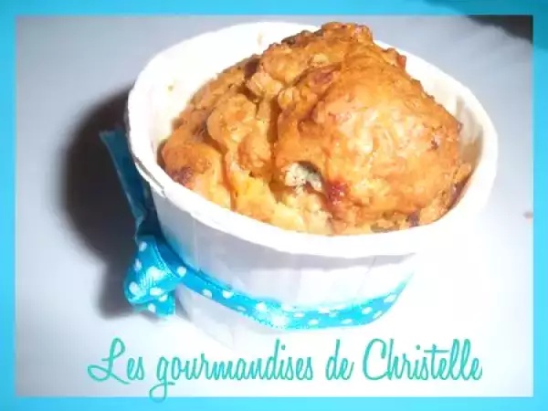 Recette Muffin à la fourme d'ambert et aux tomates séchées