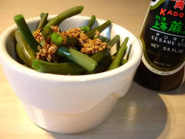 Recette Haricots verts aux graines de sesame