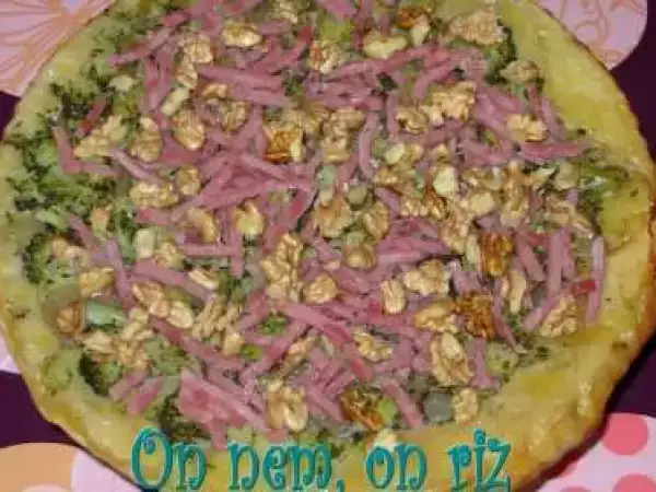 Recette Tarte tatin de brocoli au roquefort et aux noix